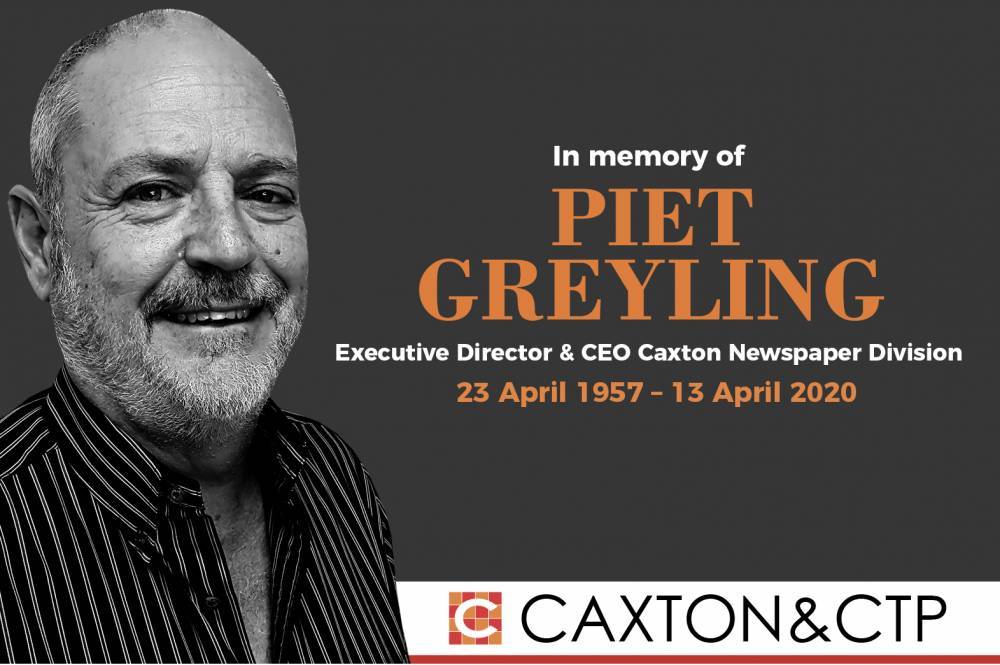 Caxton Newspaper Division Executive Director And CEO Piet Greyling Passes Away - www.peoplemagazine.co.za