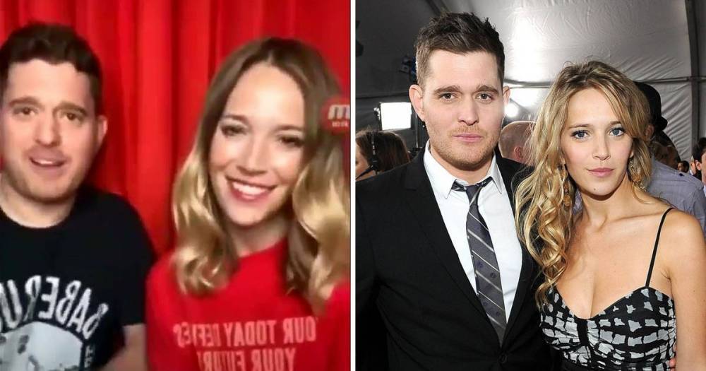 Michael Buble's wife Luisana Lopilato defends him after he elbows her in video and worries fans - www.ok.co.uk