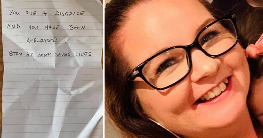 Nurse returning home after 12-and-a-half hour night shift finds nasty note on car calling her a 'disgrace' - www.manchestereveningnews.co.uk - city Peterborough