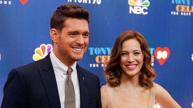 Michael Buble's wife Luisana Lopilato denies abuse allegations after singer appears to elbow her in video - www.foxnews.com - Argentina