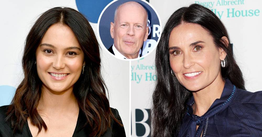 Blended Fam! Bruce Willis, Wife Emma and Ex Demi Moore Are Friendship Goals - www.usmagazine.com