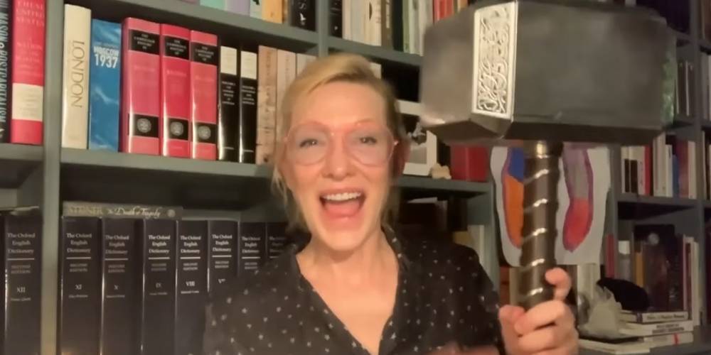 Cate Blanchett Reveals She Has Thor's Hammer! - www.justjared.com - Australia