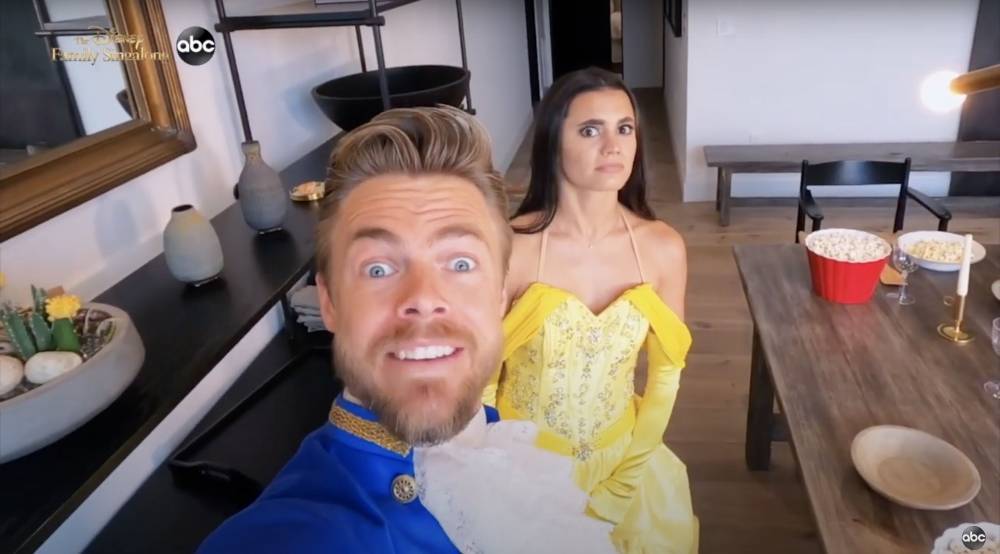 Derek And Julianne Hough Re-Create ‘Be Our Guest’ From ‘Beauty And The Beast’ At Home - etcanada.com