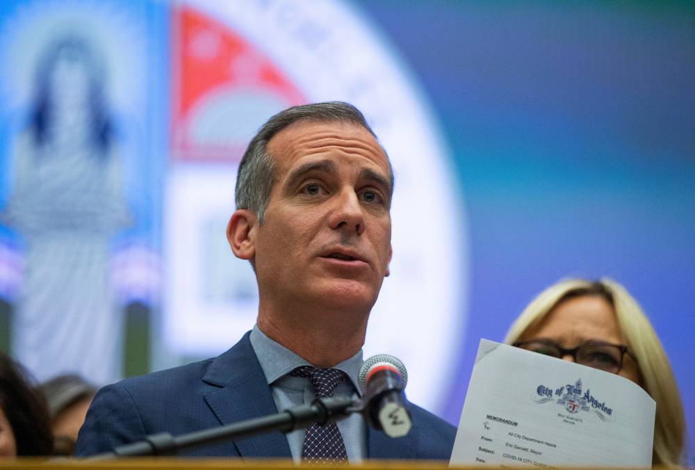 L.A. Mayor Eric Garcetti Confirms Big Events May Be Banned Until 2021 - deadline.com