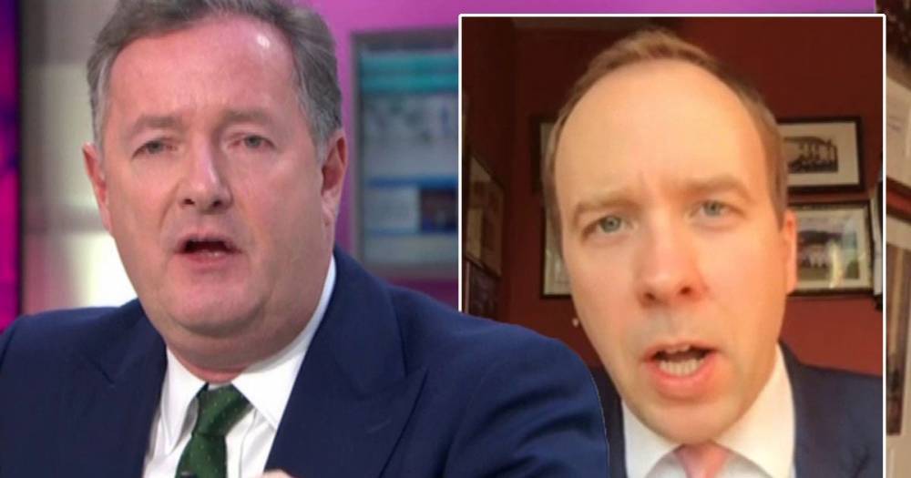 Piers Morgan tells Matt Hancock 'you don't run this show' in another car crash interview - www.dailyrecord.co.uk - Britain