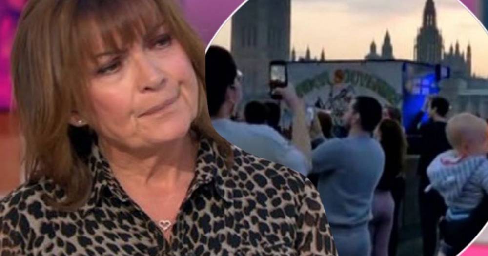 Lorraine Kelly hits out at Westminster Bridge clappers for standing too close together - www.manchestereveningnews.co.uk - Scotland - London