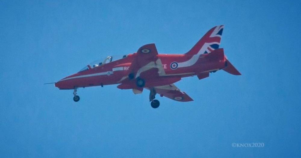 The RAF are making the most of clear skies in Manchester again with a Chinook and Red Arrow Hawk visible - www.manchestereveningnews.co.uk - Manchester