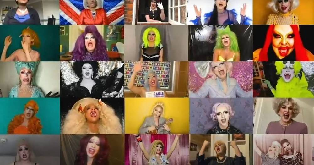 Manchester drag queens join forces with international drag stars for powerful rendition of 'We'll Meet Again' - www.manchestereveningnews.co.uk - Britain - USA - Manchester - county Lynn
