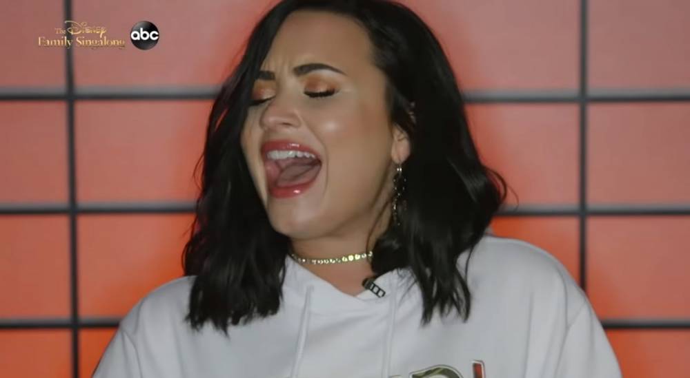 Watch Demi Lovato Sing a 'Cinderalla' Song on the Disney Family Singalong! - www.justjared.com