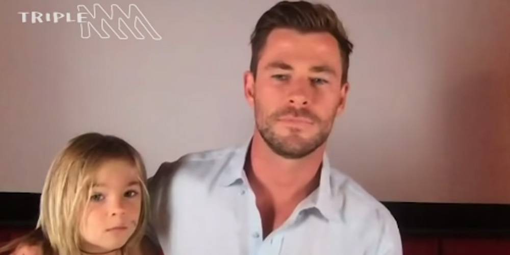 Chris Hemsworth 6-Year-Old Son Tristan Crashes Video Interview - Watch! - www.justjared.com - Australia