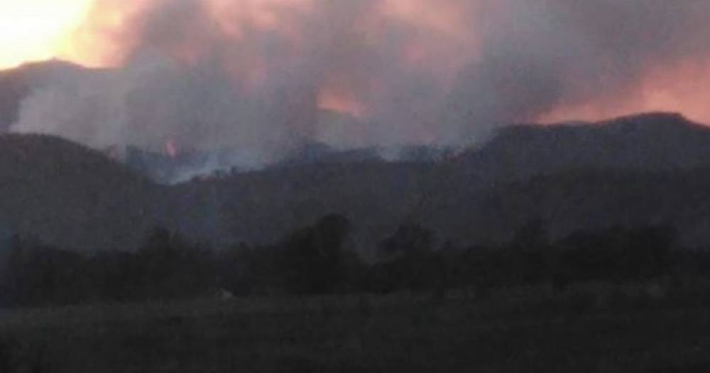 Huge wildfire breaks out in Highlands with crews battling blaze for hours - www.dailyrecord.co.uk - county Highlands