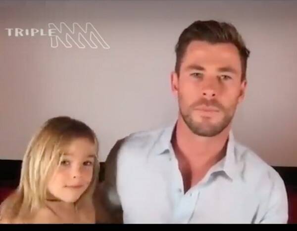 Watch Chris Hemsworth's 6-Year-Old Son Crash His Video Interview - www.eonline.com