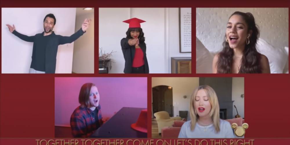 High School Musical Cast Reunite and Sing 'We're All in This Together' - www.elle.com - Taylor - Chad