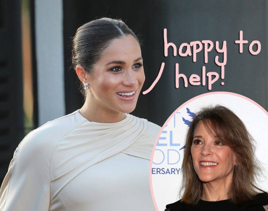Meghan Markle Found The ‘Perfect Fit’ In Former Presidential Candidate Marianne Williamson’s Charity! - perezhilton.com