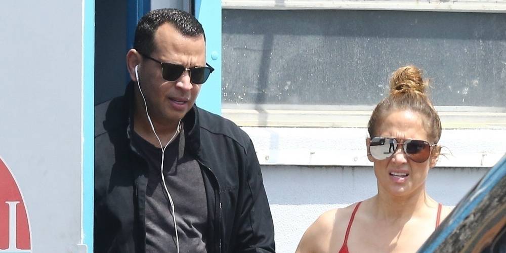 Jennifer Lopez & Alex Rodriguez Seen at Their Gym During Break from Quarantine - www.justjared.com - Miami - Florida