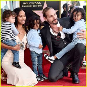 Zoe Saldana Shares Funny Video of Marco Perego Trying to Mediate Fight Between Twin Sons! - www.justjared.com