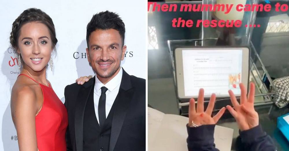 Peter Andre’s wife Emily teaches daughter Amelia, six, maths over FaceTime as she works on NHS frontline - www.ok.co.uk