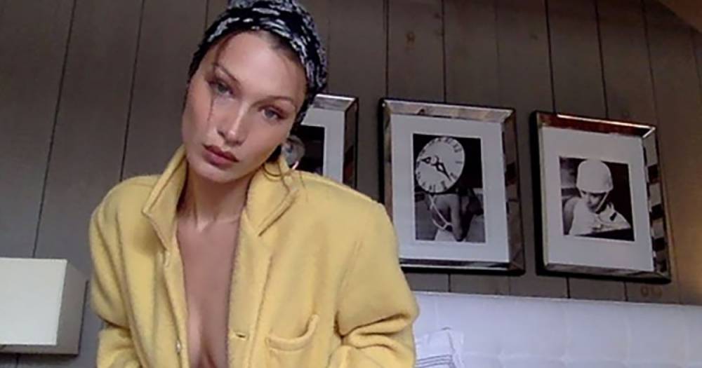 Bella Hadid Goes Topless and Fresh-Faced in a Series of Super Sexy At-Home Pics - www.usmagazine.com