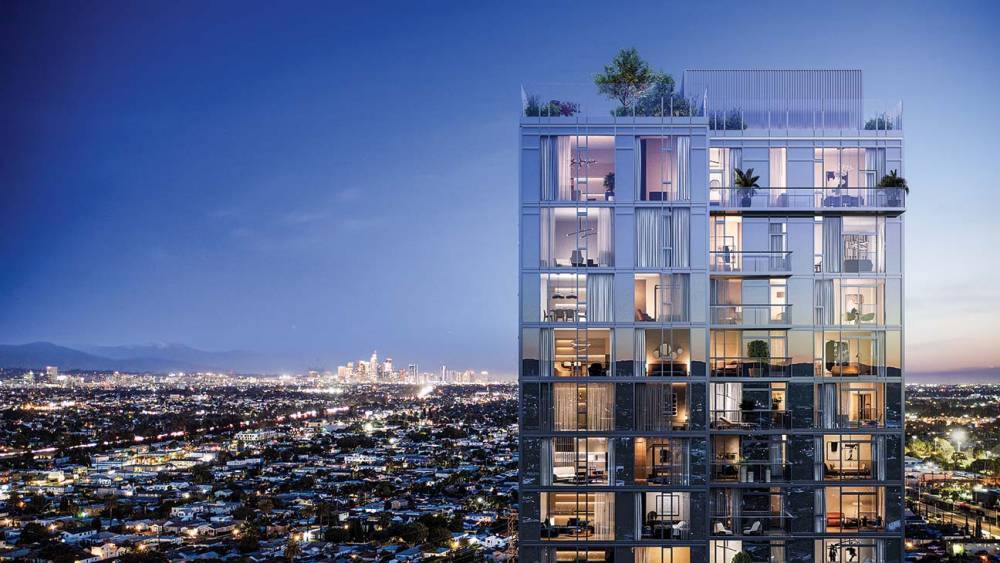 First Look: Luxury Condo Tower Takes Shape in L.A.'s Historic West Adams - www.hollywoodreporter.com - Los Angeles - city Venice - county Adams