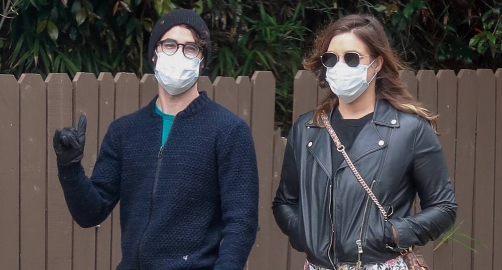 Darren Criss & Wife Mia Cover Up for Afternoon Walk in Los Feliz - www.justjared.com