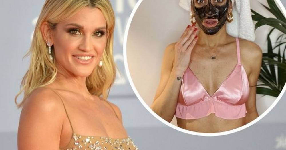 Ashley Roberts uses £1 face mask to keep her skin glowing during isolation - www.ok.co.uk