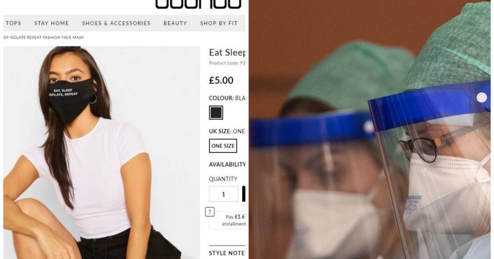 Boohoo apologise and discontinue line of fashion face masks after NHS nurse upset - www.manchestereveningnews.co.uk - Manchester
