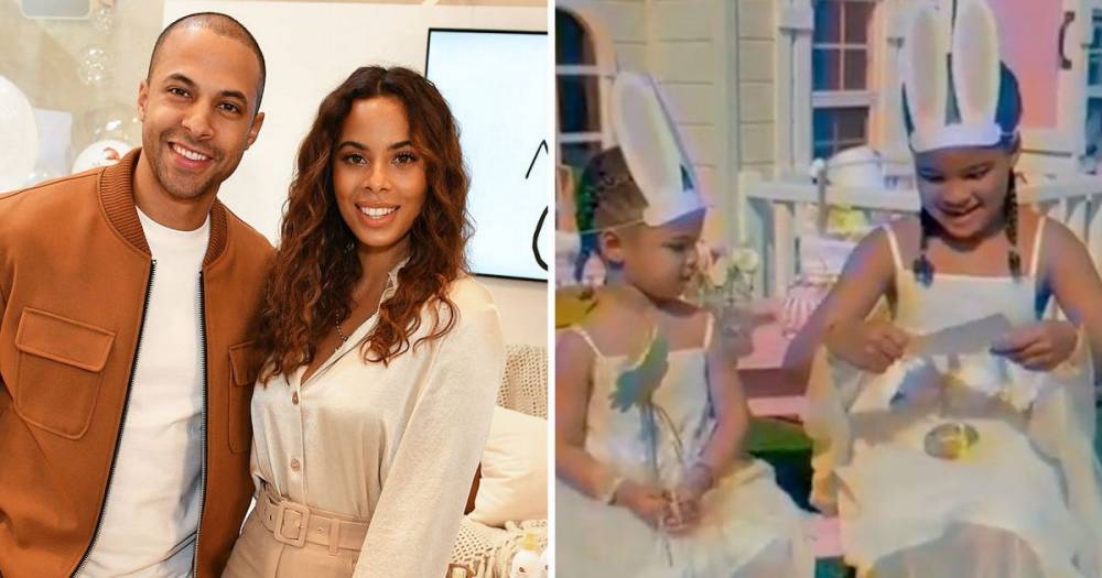 Rochelle and Marvin Humes announce gender of their baby in adorable clip with their two daughters - www.ok.co.uk