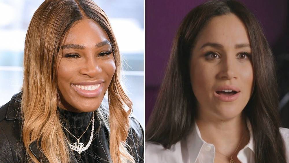 Serena Williams Jokingly Claims She’s ‘Never Heard of’ Pal Meghan Markle to Avoid Question - www.etonline.com