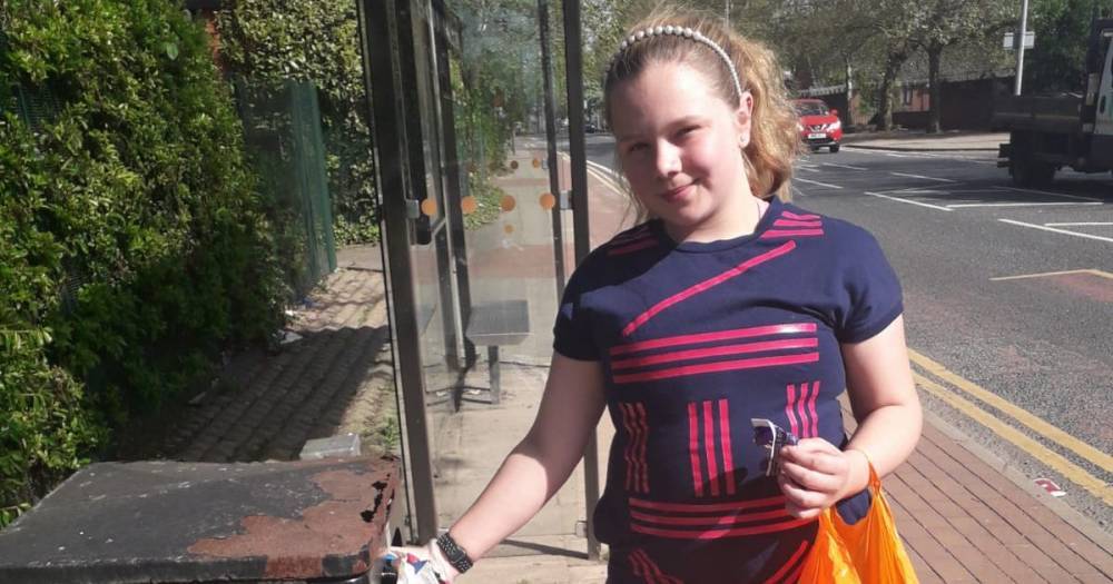 This kind-hearted youngster uses her daily exercise to litter pick around Salford - www.manchestereveningnews.co.uk