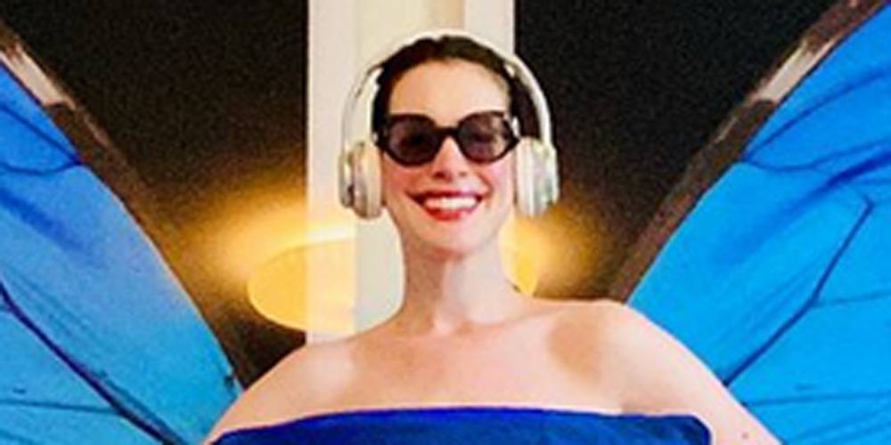 Anne Hathaway Quotes 'The Princess Diaries' While Taking on the Pillow Challenge on Instagram - www.justjared.com