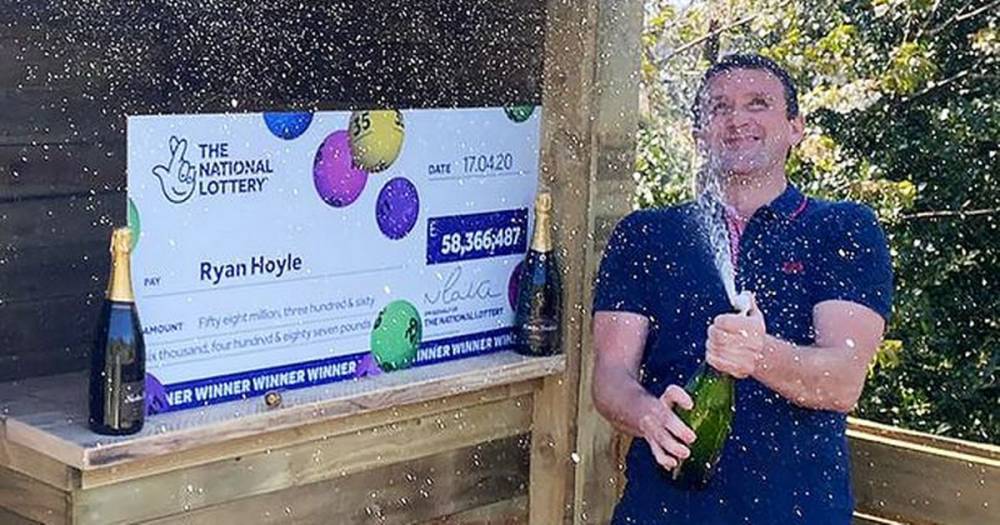 EuroMillions £58m jackpot scooped by joiner - who celebrates two metres apart from family - www.dailyrecord.co.uk - Manchester