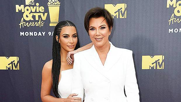 Kim Kardashian’s Twins With Mom Kris Jenner Grandma MJ In Matching Blonde Wigs - hollywoodlife.com