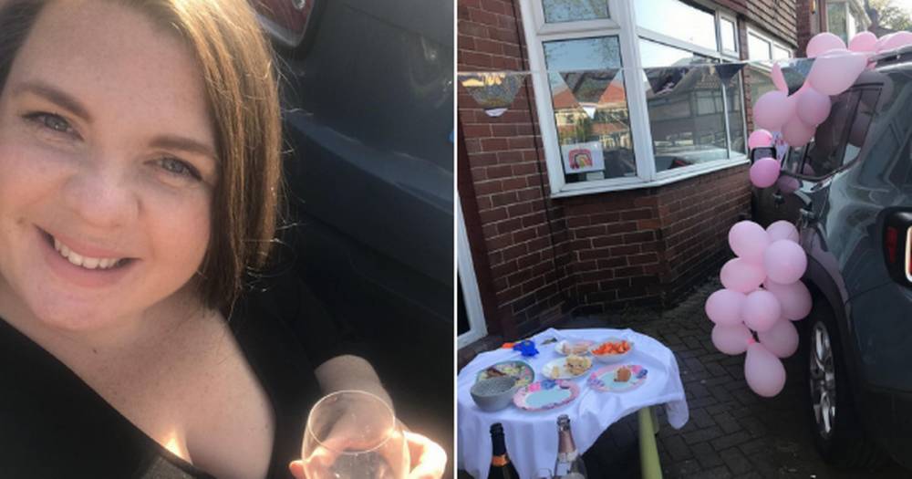 Nurse surprised with baby shower on driveway after plans ruined amid coronavirus lockdown - www.manchestereveningnews.co.uk