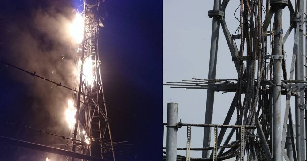 Police hunt Ayr fire mast thugs who caused £50,000 damage - www.dailyrecord.co.uk - Britain