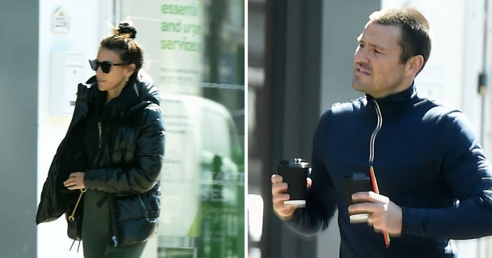 Mark Wright shows off new shaved head as he steps out with Michelle Keegan to go bicycle shopping - www.ok.co.uk