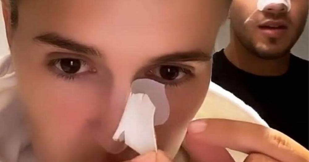 Molly-Mae Hague and Tommy Fury hilariously pull out blackheads together with £5.30 nose strips - www.ok.co.uk - Hague - county Love
