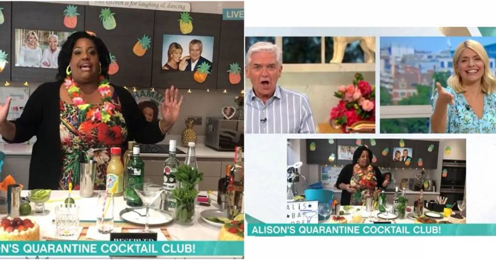 This Morning's Phillip and Holly call out Alison Hammond out as she leaves viewers in stitches during live cocktail masterclass - www.manchestereveningnews.co.uk
