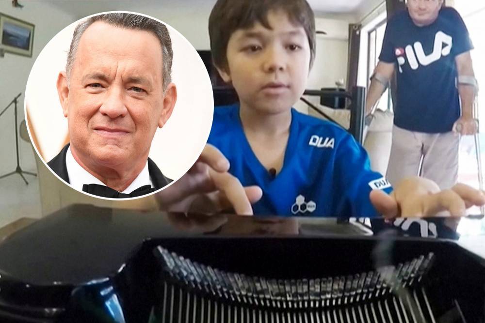 Tom Hanks gives typewriter to bullied boy named Corona - nypost.com - Australia - county Wilson - Indiana