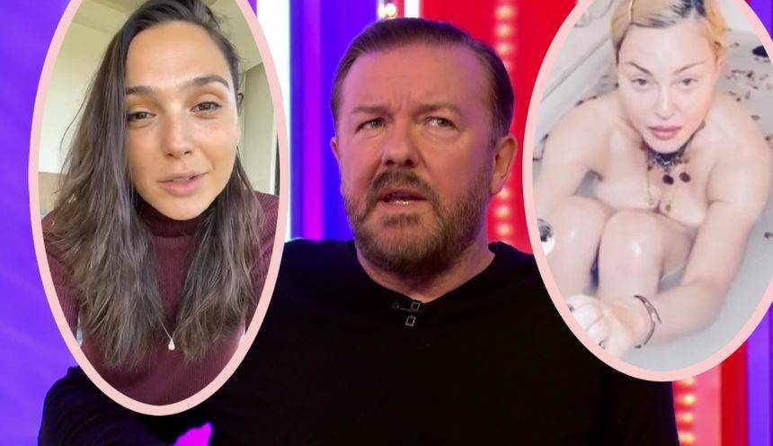 Ricky Gervais SLAMS Rich Celebs Complaining About Quarantine! - perezhilton.com