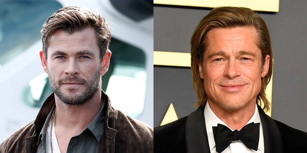 Chris Hemsworth Meets Brad Pitt, Gets Starstruck - www.justjared.com - Hollywood