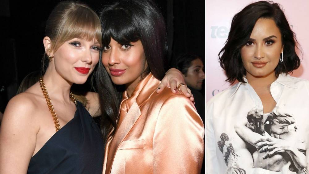 Jameela Jamil Fires Back Against Taylor Swift Fans Who Are Mad She Interviewed Demi Lovato - www.etonline.com - Britain