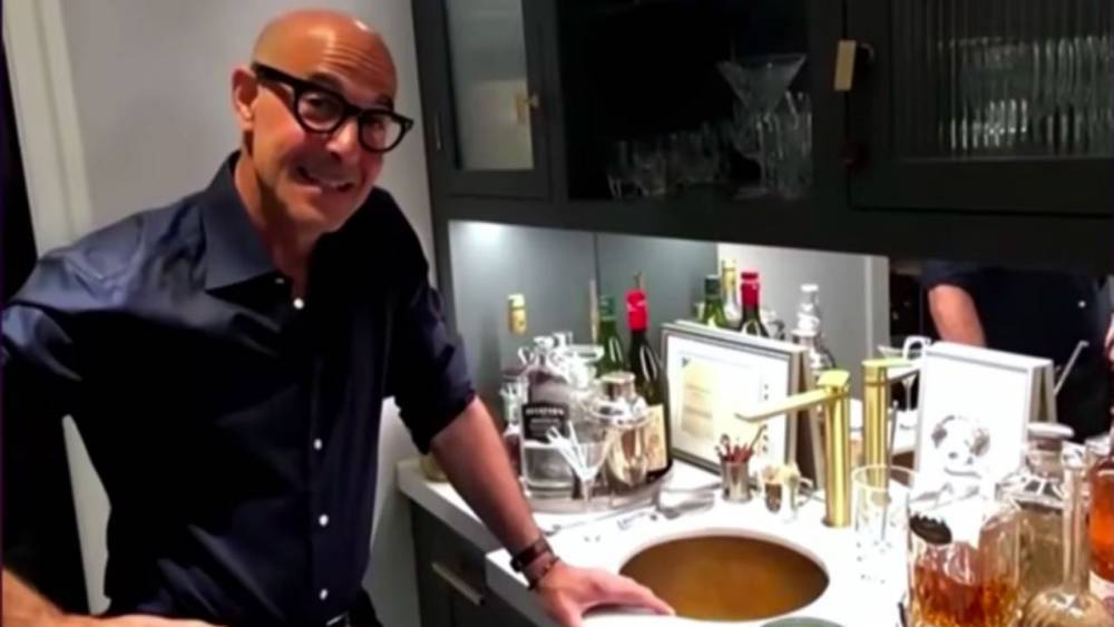 Stanley Tucci Helps James Corden Make His First Martini With His Signature Seductive Style - www.etonline.com