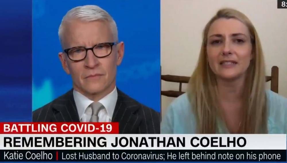 Anderson Cooper Tears Up While Interviewing Woman Whose Husband Died of Coronavirus at 32 - www.justjared.com - county Anderson - county Cooper