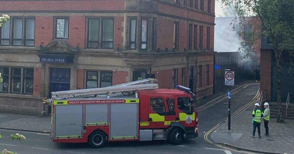 Fire engines called to Salford street after bin fire near homes - www.manchestereveningnews.co.uk - county Garden - Indiana
