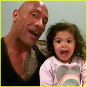 Dwayne Johnson Sings 'You're Welcome' from 'Moana' to Daughter Tiana Every Night - Watch! - www.justjared.com