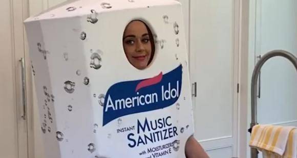 Katy Perry dresses up as a giant hand sanitizer for American Idol’s virtual episode amid COVID 19 lockdown - www.pinkvilla.com