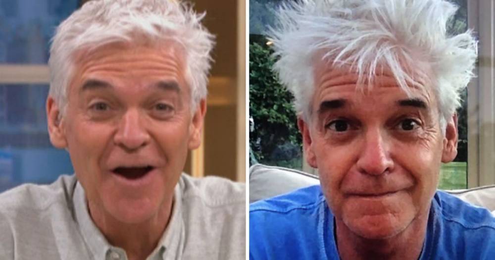 Phillip Schofield shares hilarious photo of messy hair as he admits wild look ‘made his mum jump’ - www.ok.co.uk