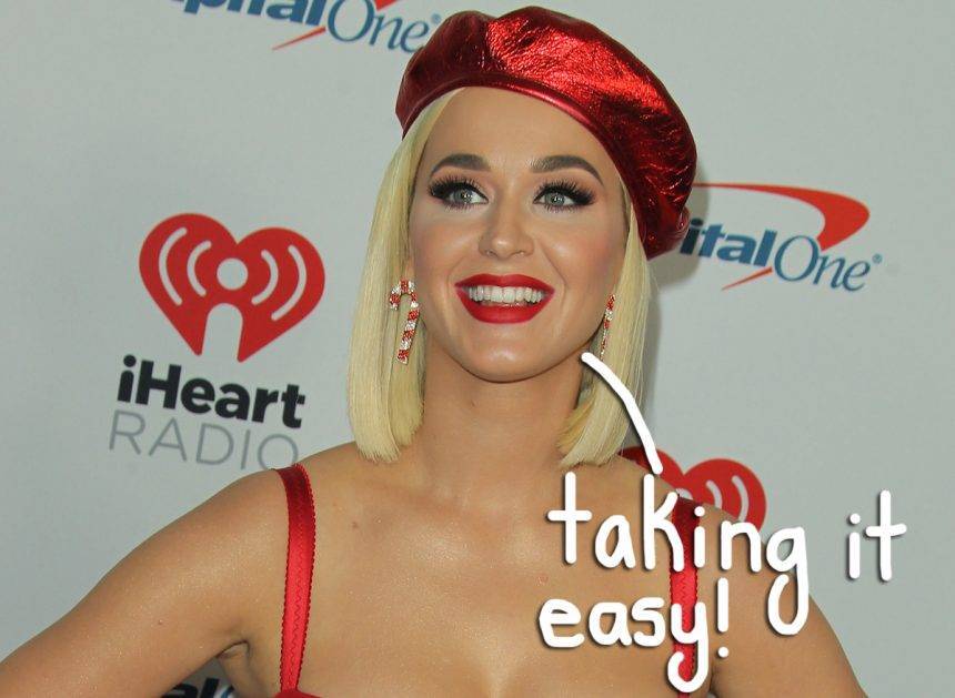 Katy Perry Says Staying Home Has ‘Forced’ Her To ‘Slow Down’ While Pregnant - perezhilton.com - USA