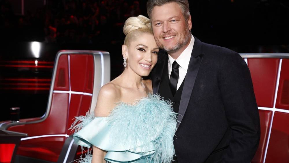 Blake Shelton Congratulates Gwen Stefani on 'First Country Song Going No. 1' for 'Nobody But You' - www.etonline.com