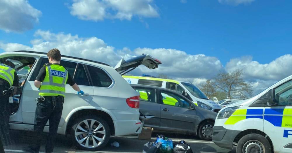 Scots cops swoop on cars at Asda and search them as part of 'drug dealing probe' - www.dailyrecord.co.uk - Scotland